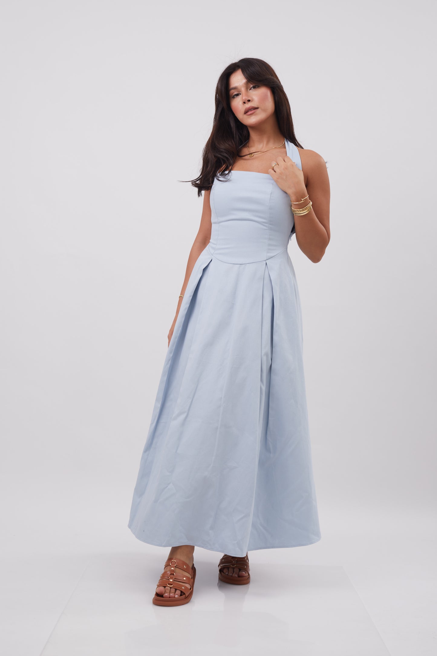 Chloe Halter Maxi Dress