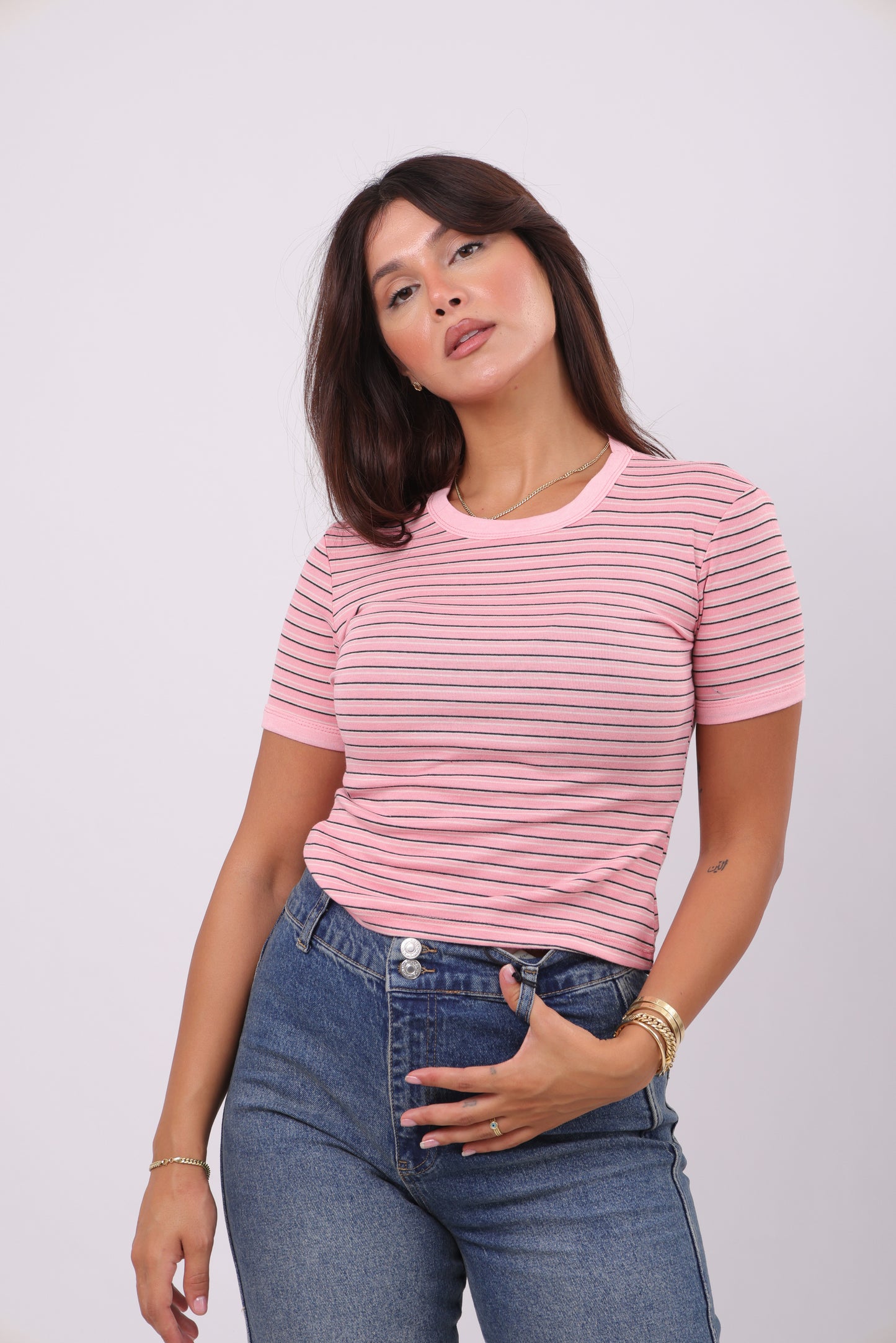 Striped Cotton Tee