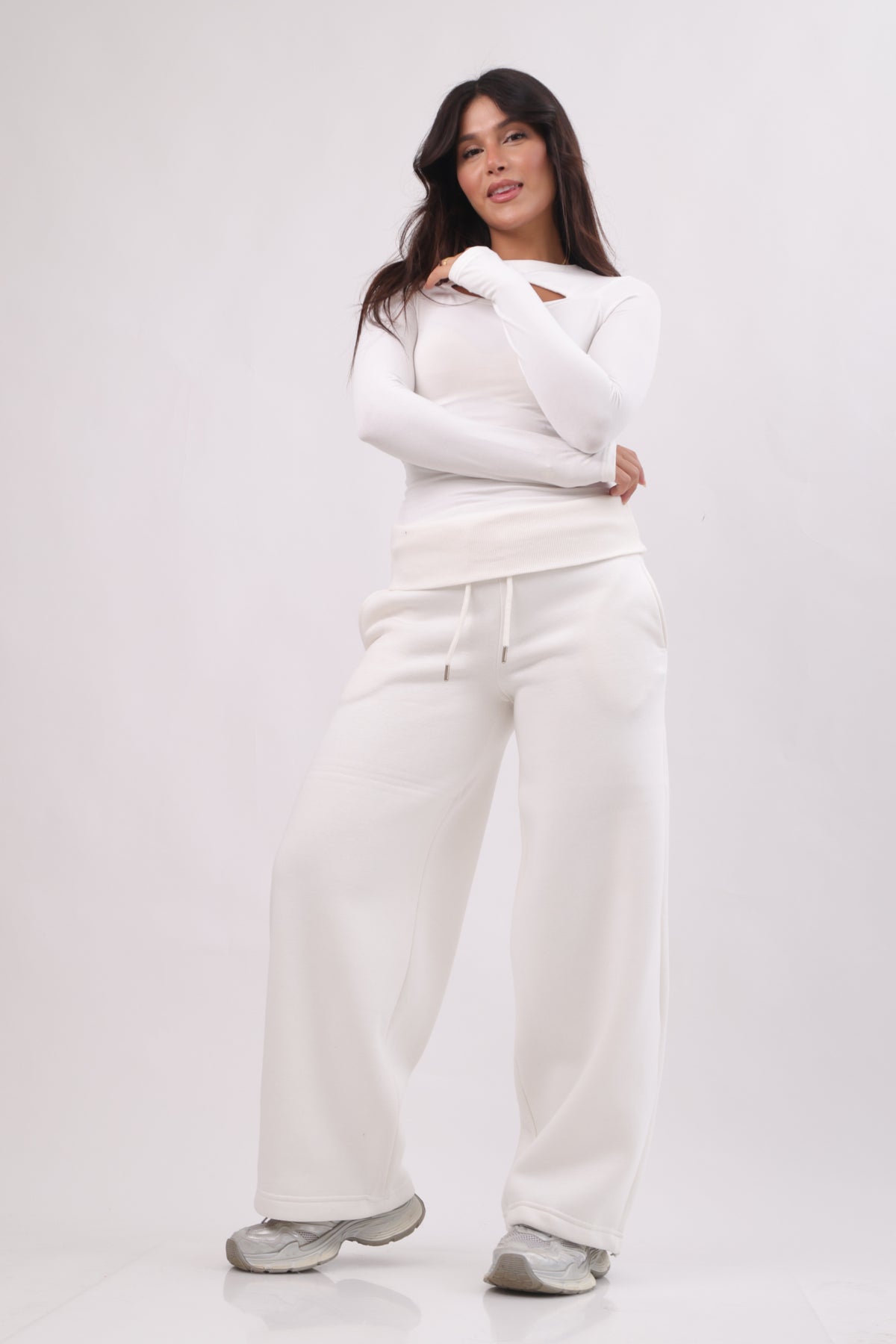Cozy wide leg jogger