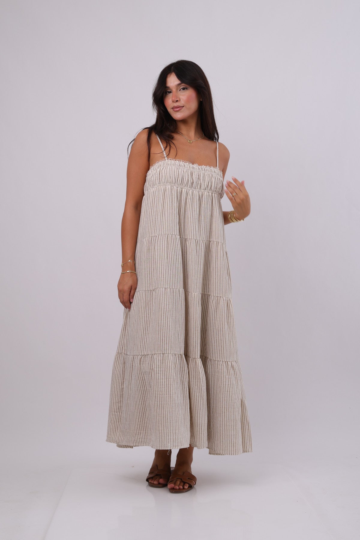Cali Stripped MAxi dress