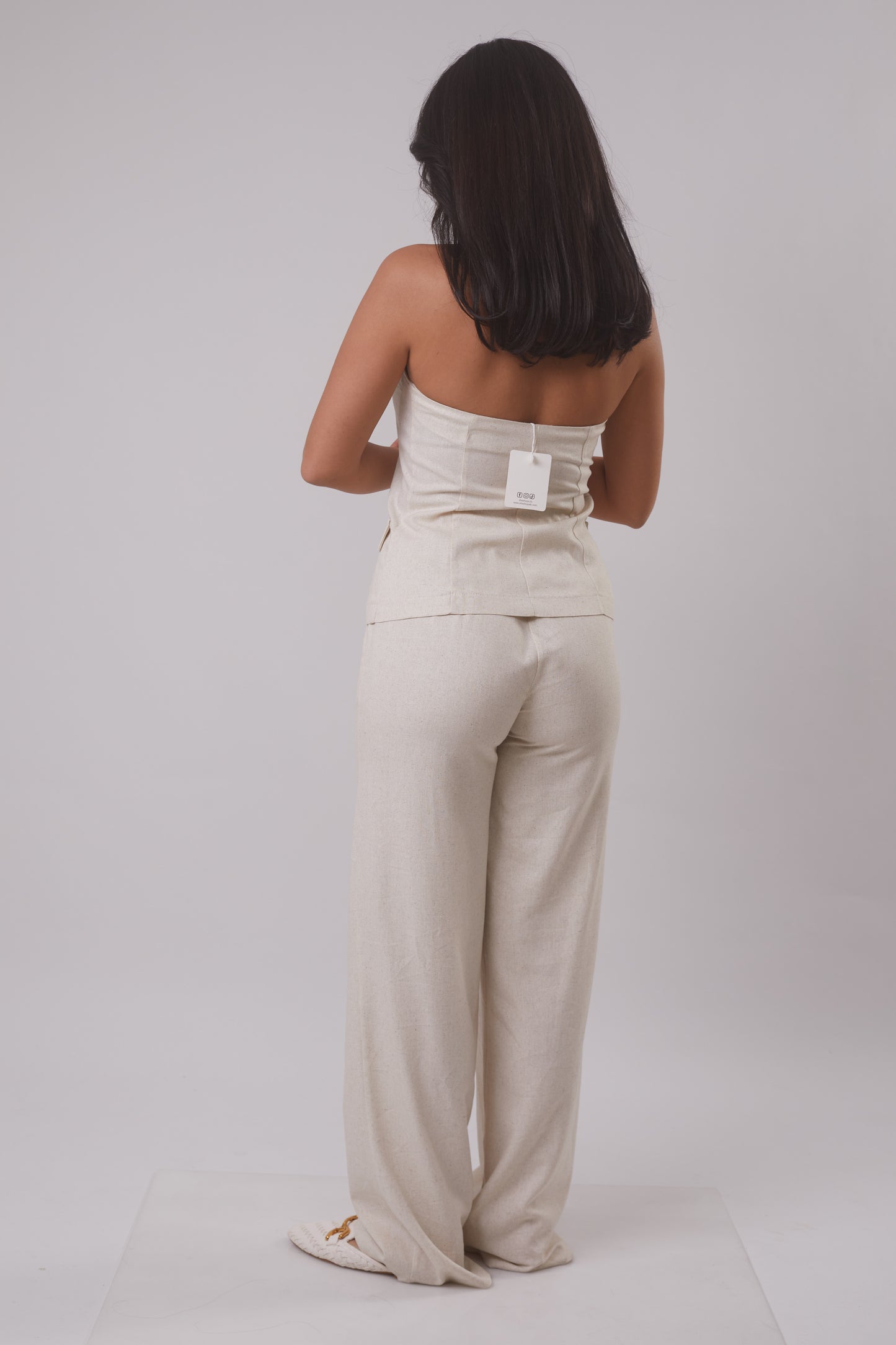 The Halter Vest & Trouser Linen Set