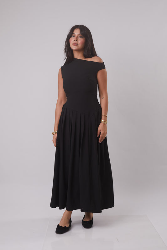 Asymmetric Midi Dress
