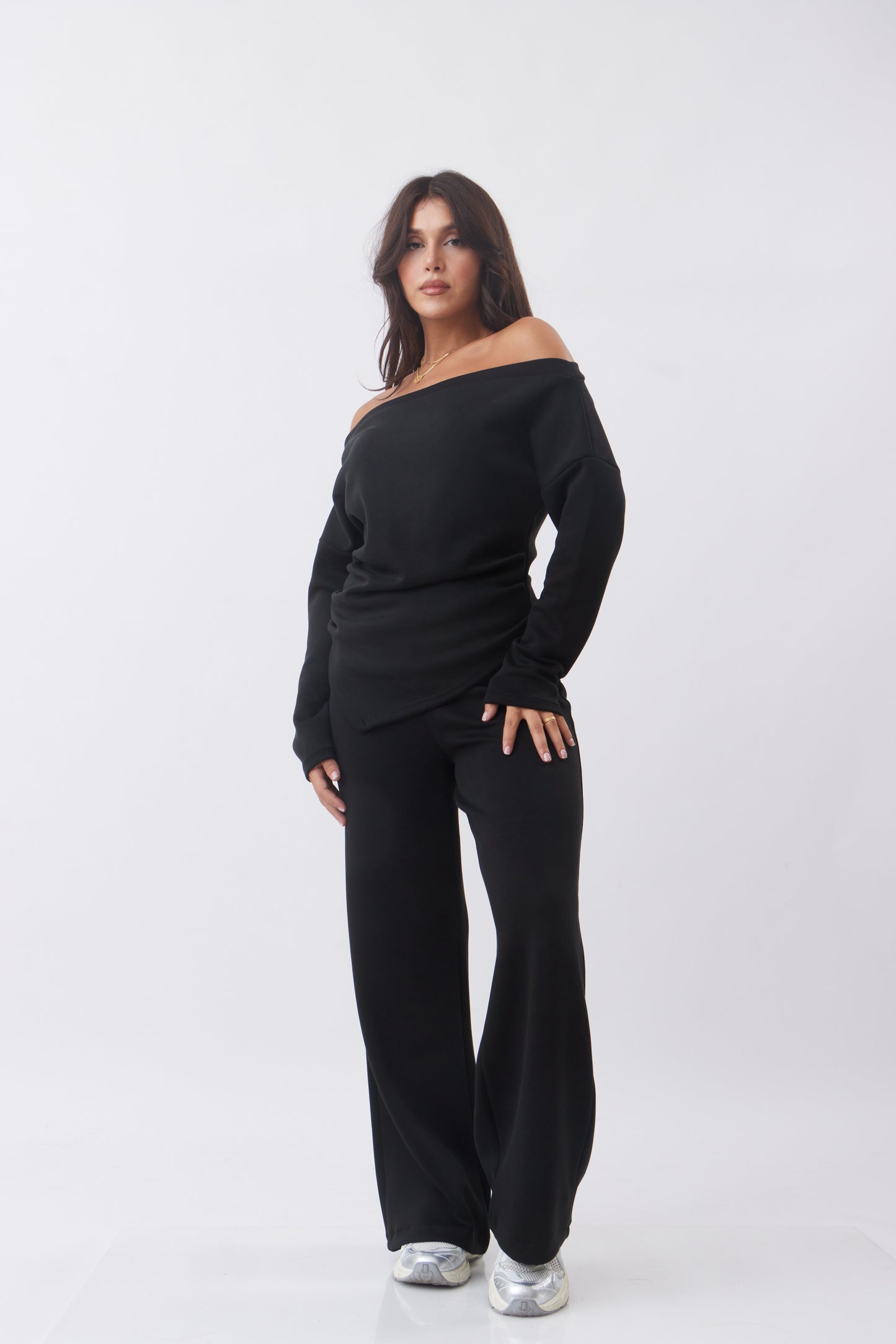 "Lysa"Off-shoulders Set Assymetric
