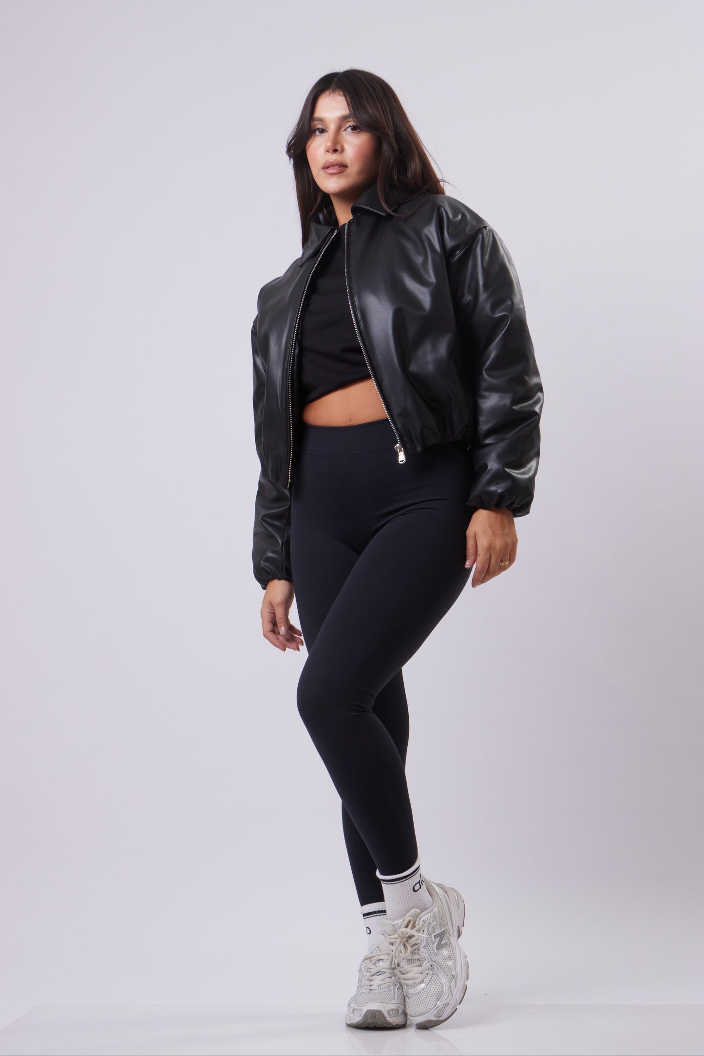 Leather Bomber Jacket
