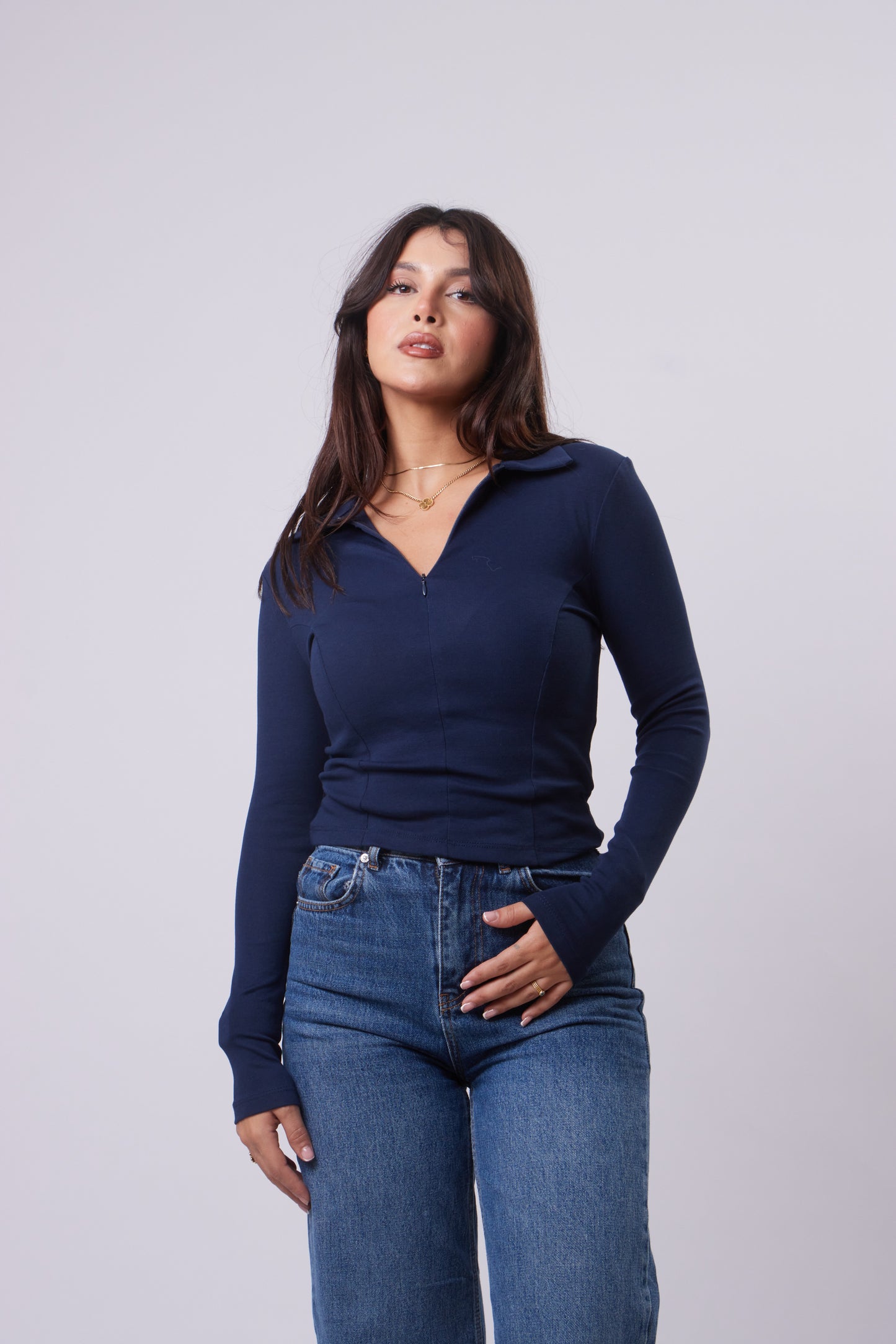 Half Zipper Polo Basic