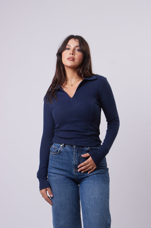 Half Zipper Polo Basic