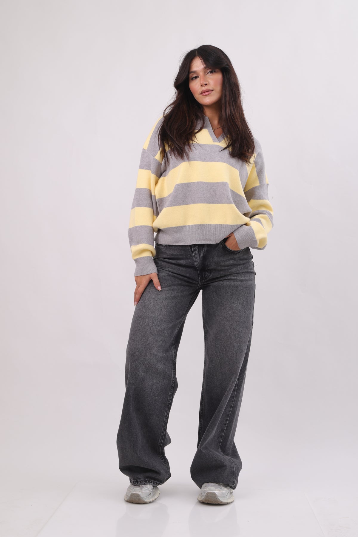 Striped Polo Top
