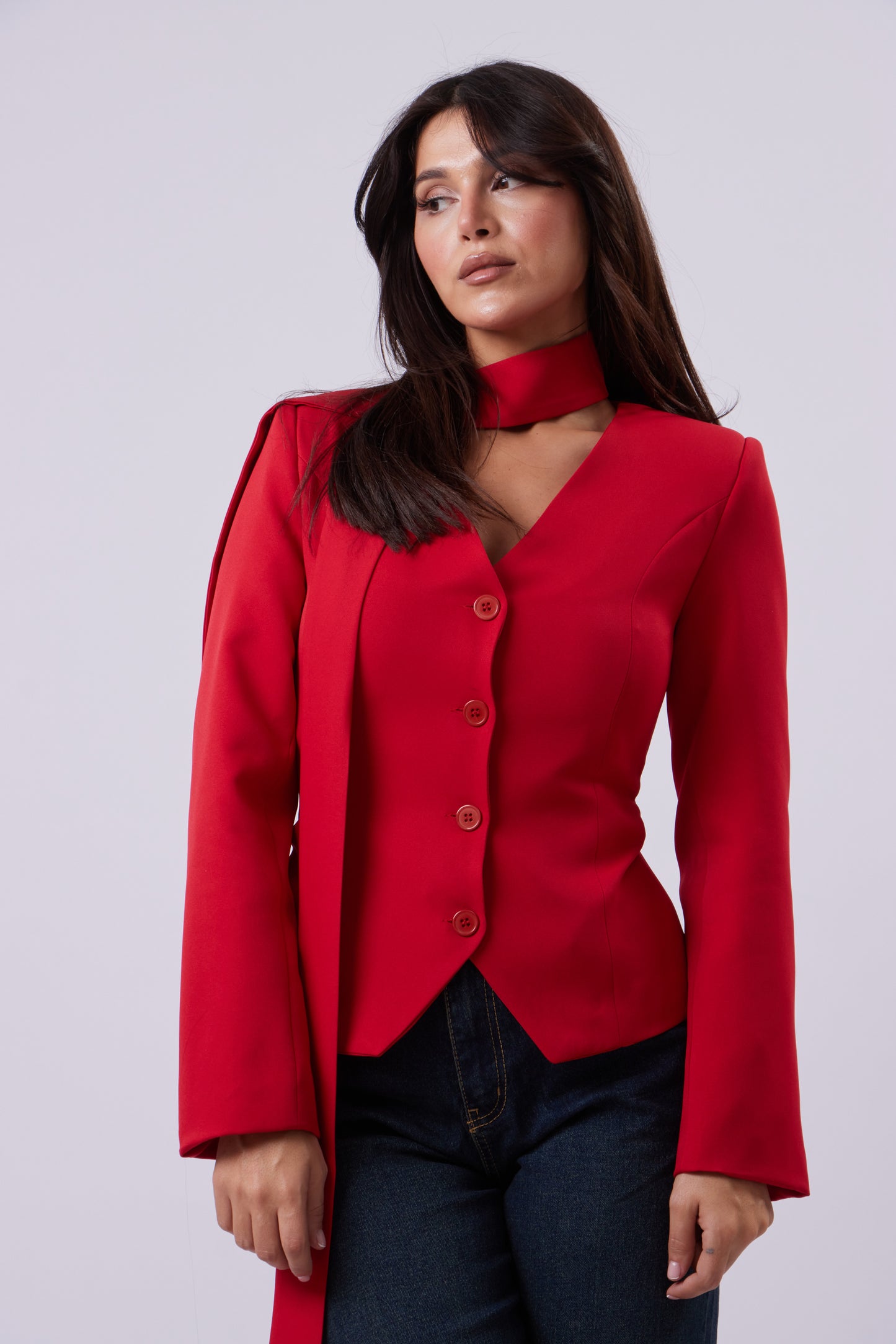 Statement Tie Blazer