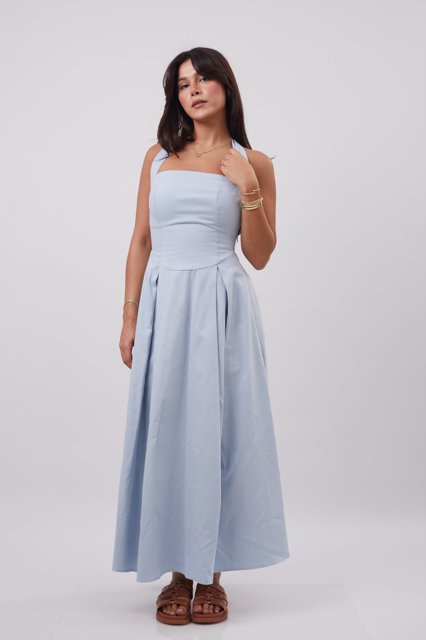 Chloe Halter Maxi Dress