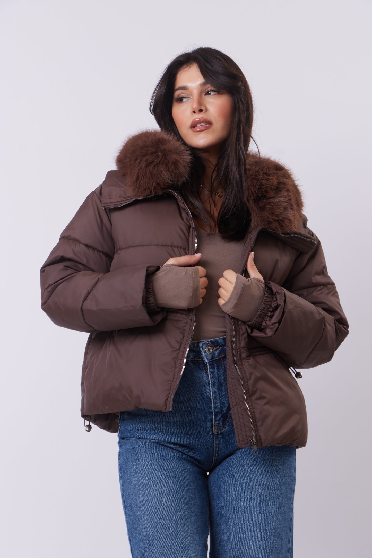 Brown Puffer Jacket