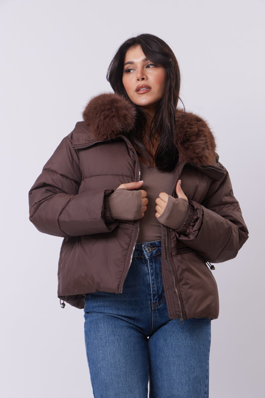 Brown Puffer Jacket