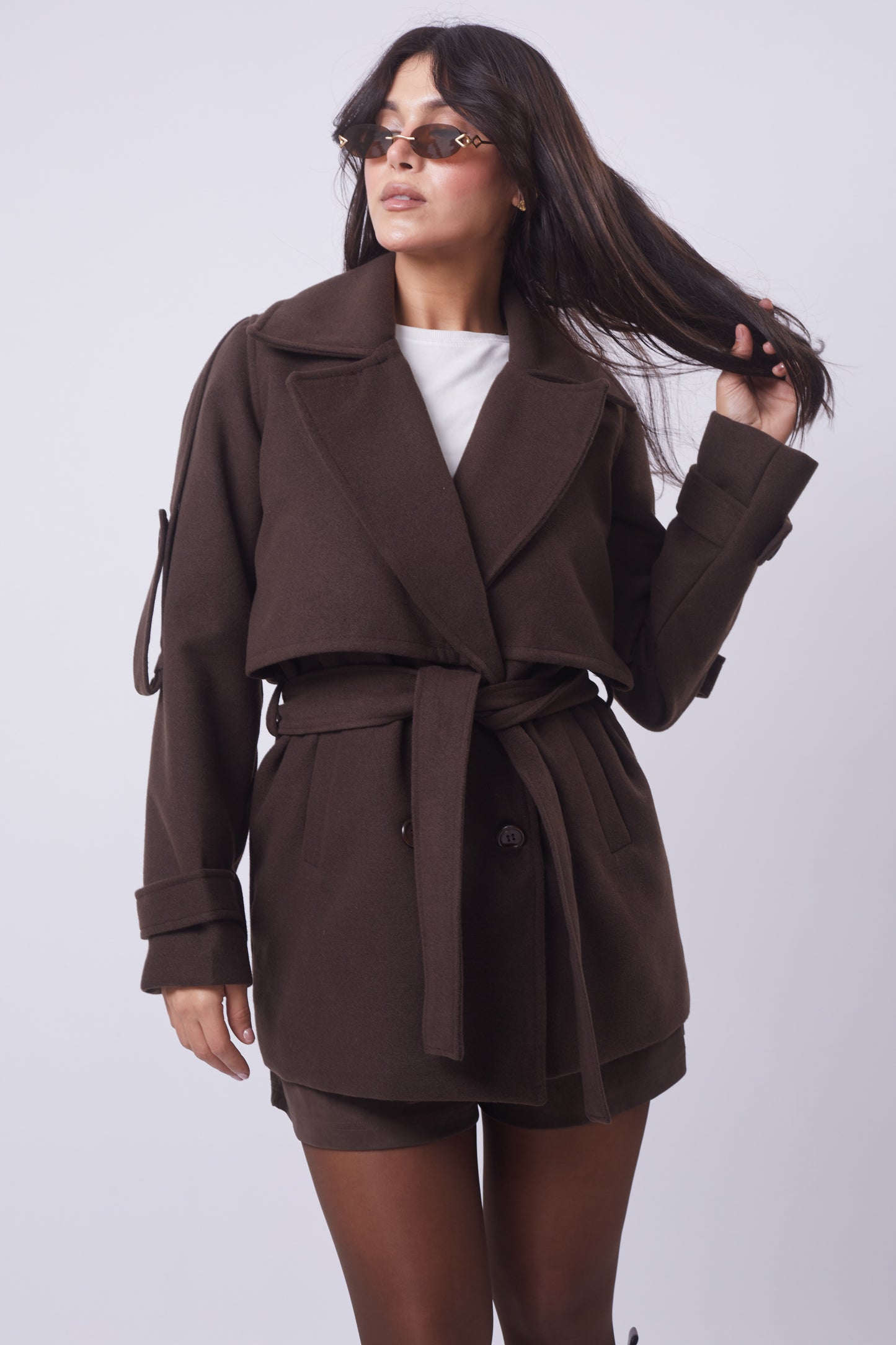 Belted Mini-Coat