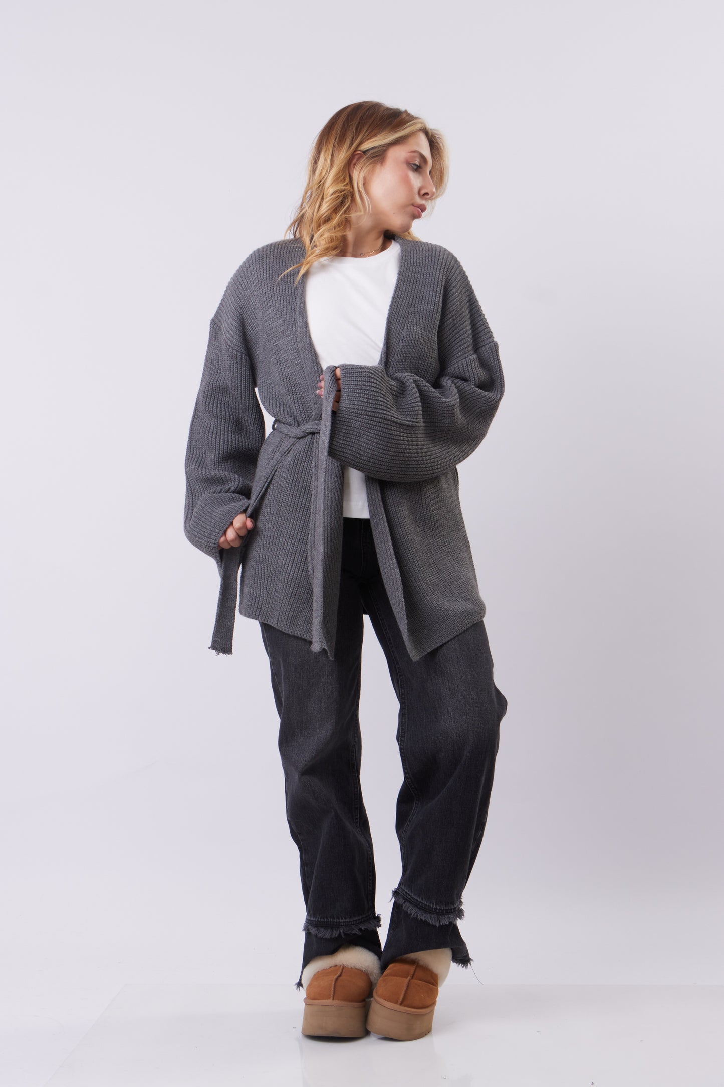 Oversized Thick Wool Cardigan