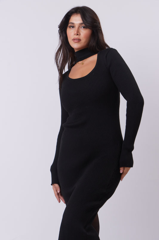 Midi Ribbed Dress