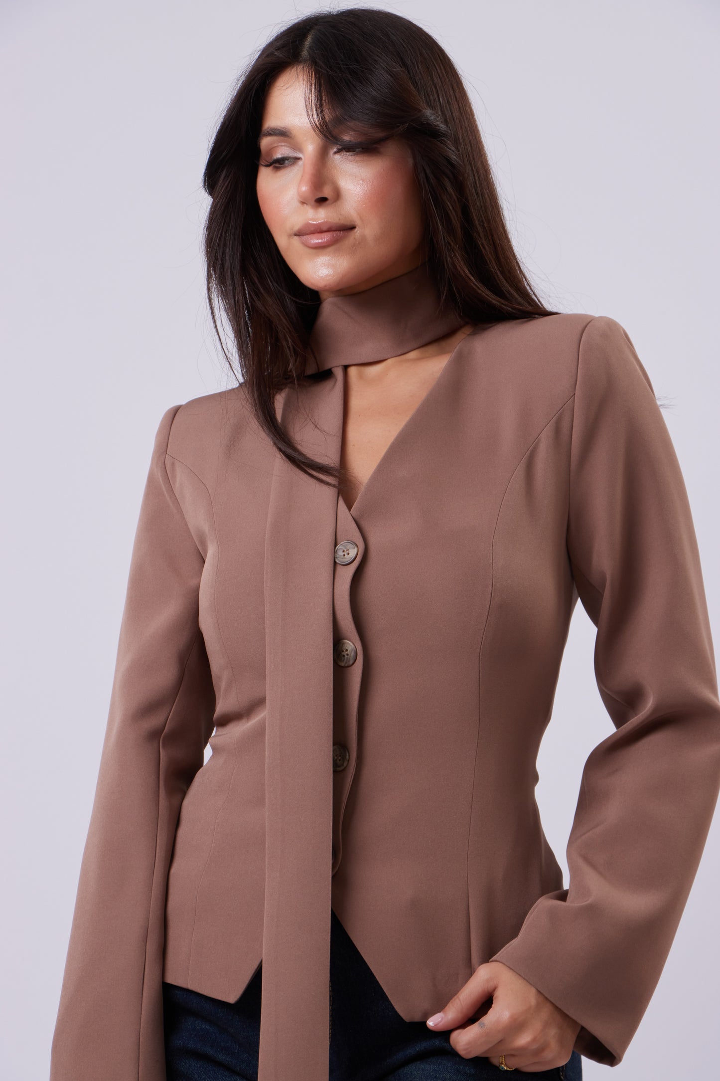 Statement Tie Blazer