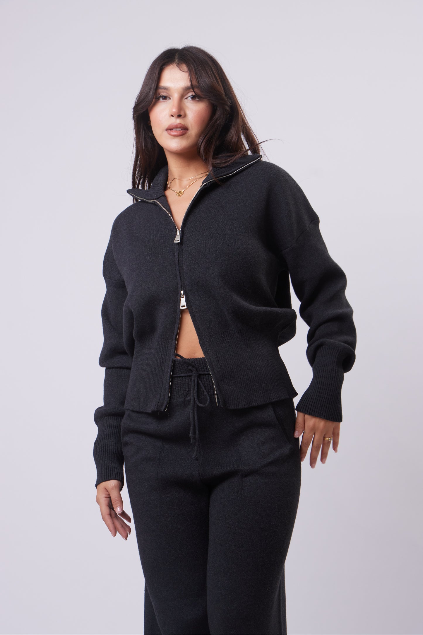 Wool Double Zipper Set