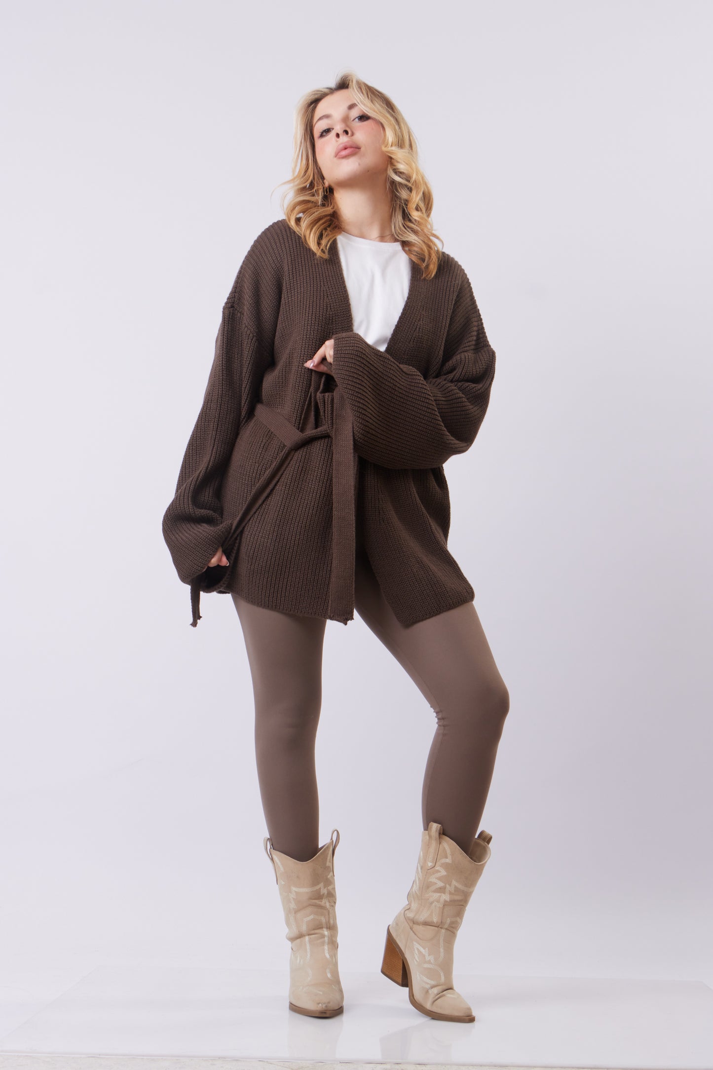 Oversized Thick Wool Cardigan