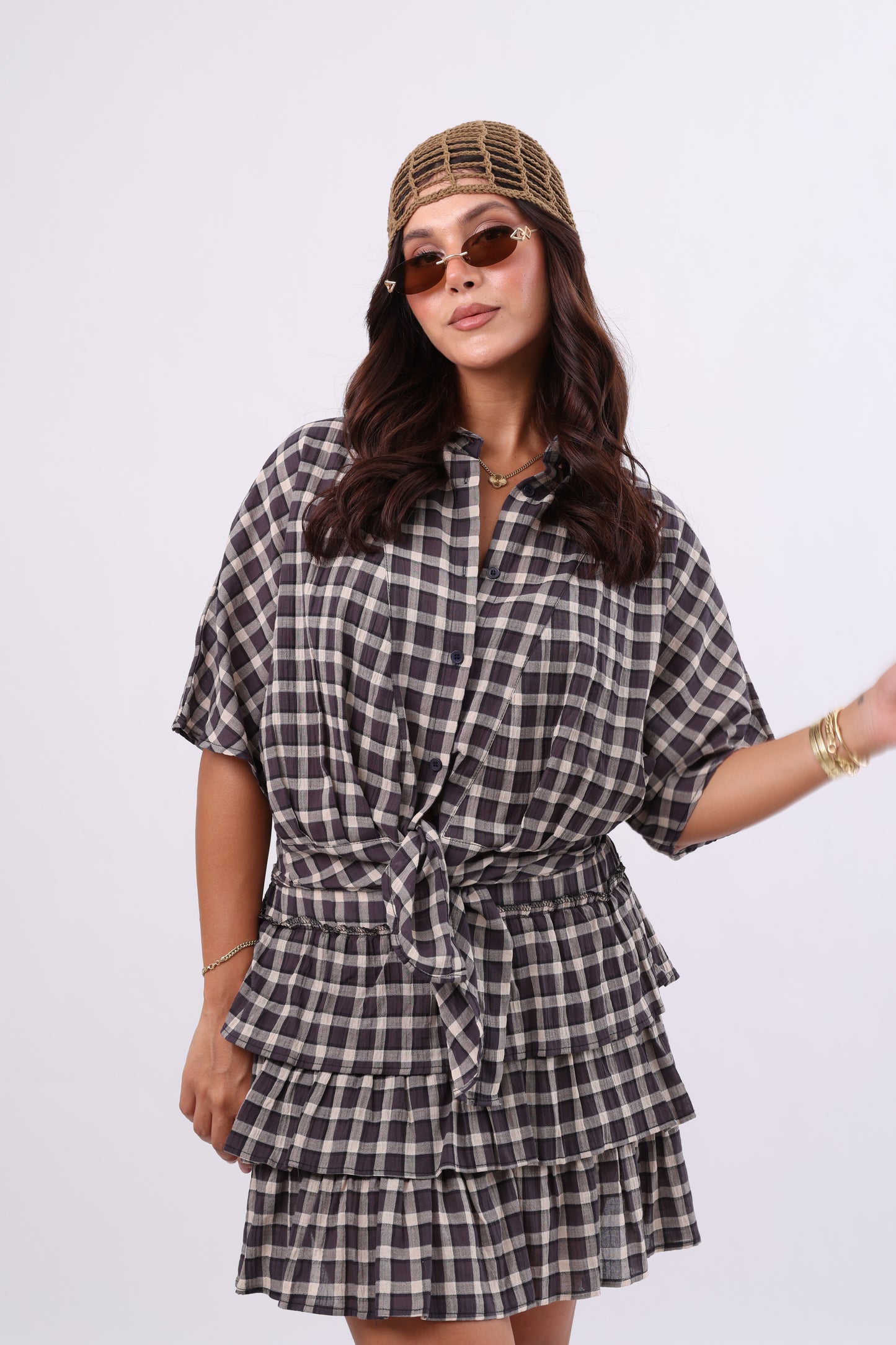 Gingham Tiered Set