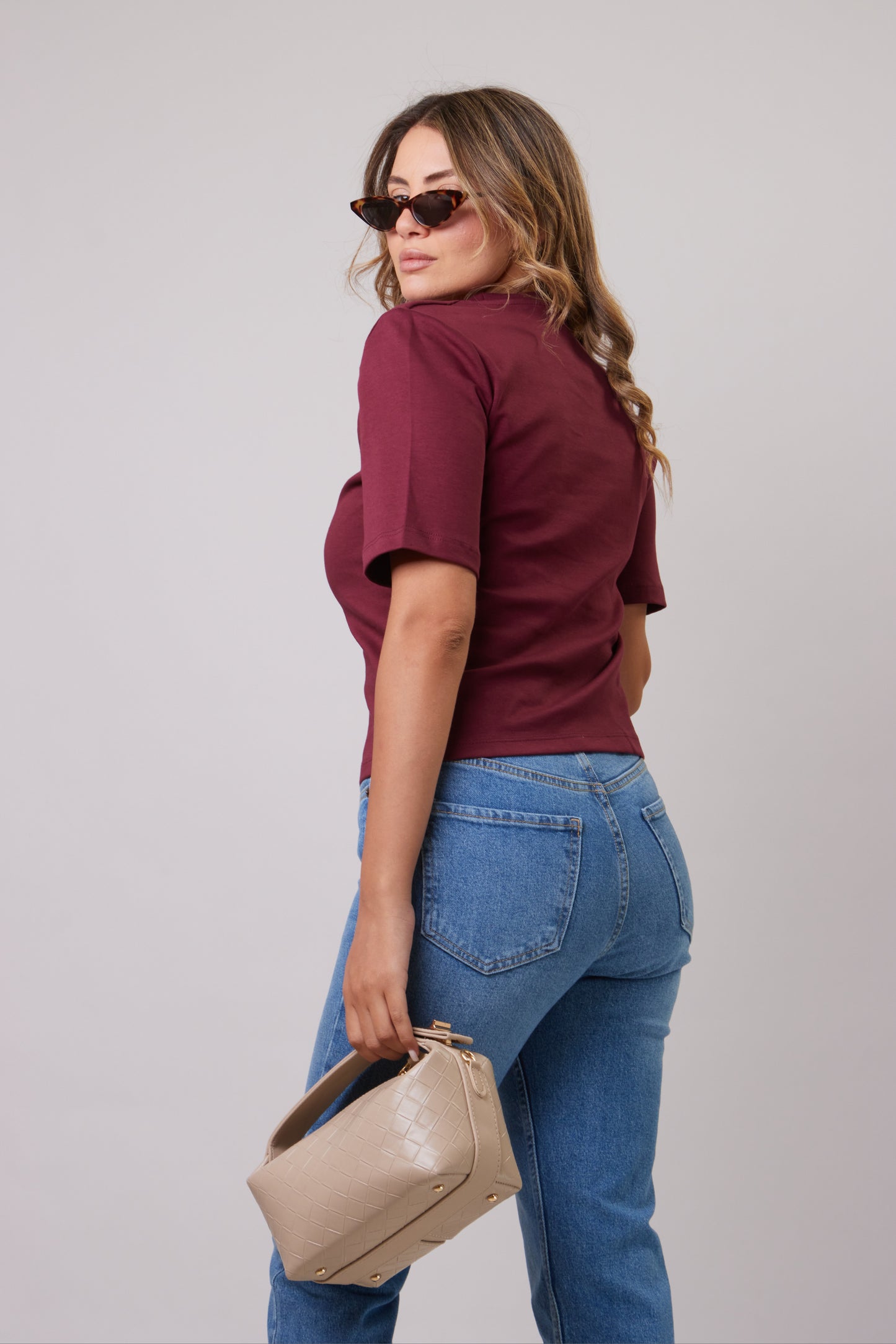 short sleeves padded Top