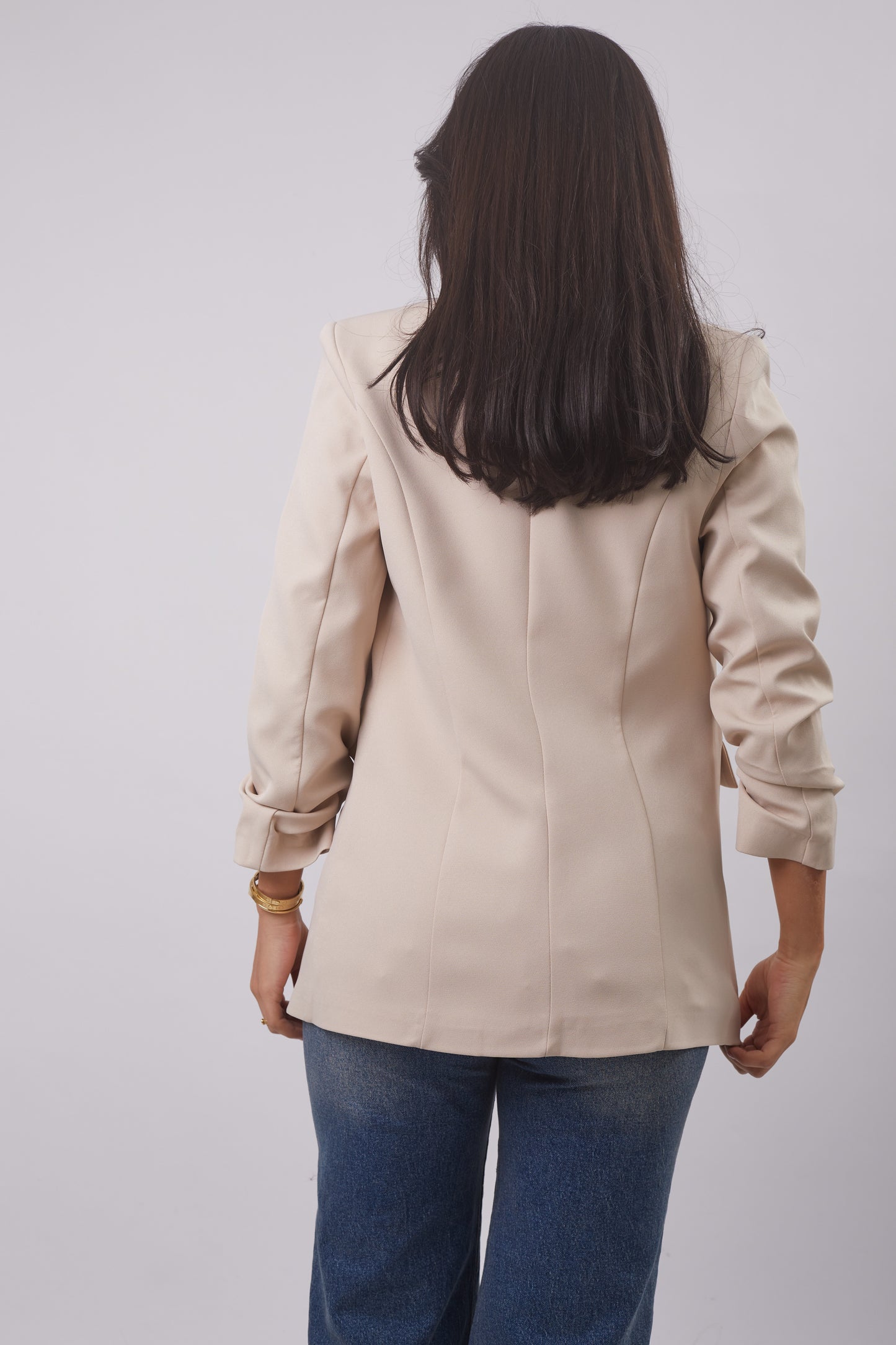 3/4 Sleeve Structured Blazer