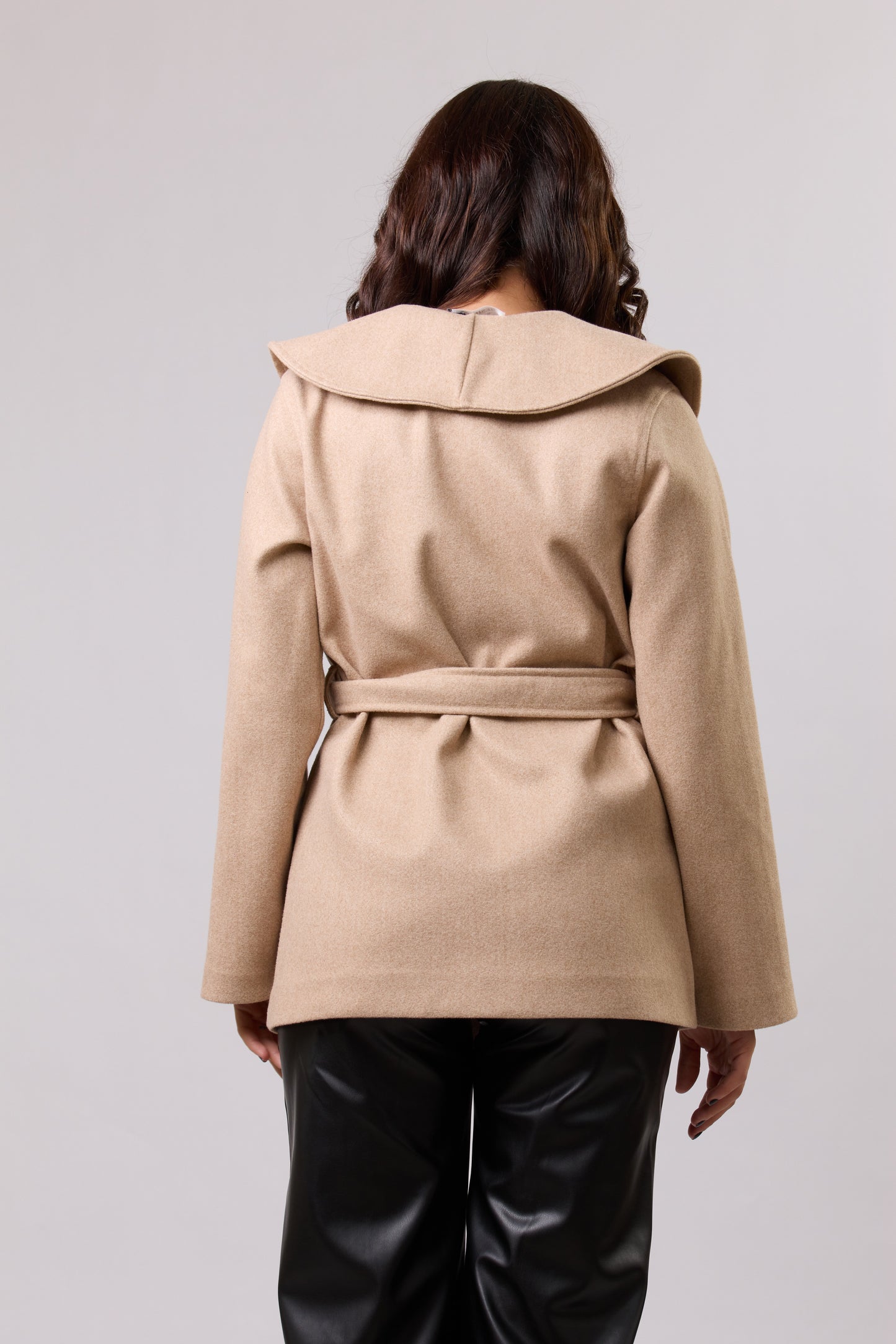 Belted Wrap style "Sefi" Short Coat.